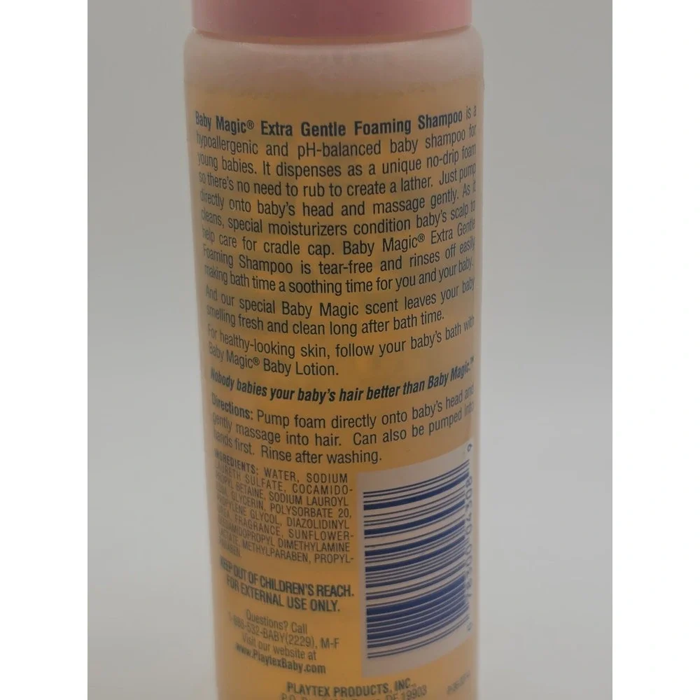 2001 Playtex Baby Magic Gentle Foaming Hair Body Wash & Shampoo Set‎ 7oz NEW